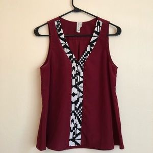 Nordstrom maroon blouse